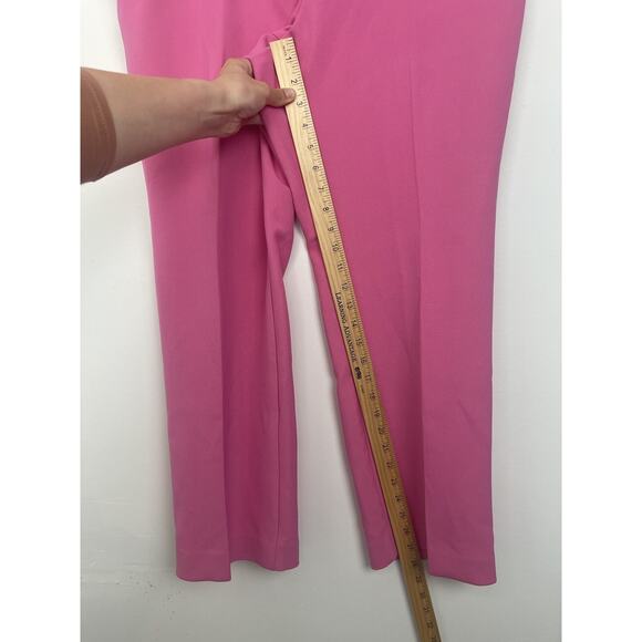 ANN TAYLOR $109 PINK CURVY FIT SOPHIA STRAIGHT PANTS SZ 16P CAREER SLACKS - Picture 6 of 11